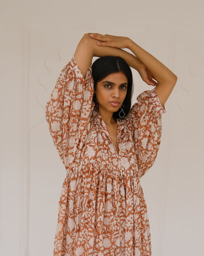 Kyra Mini Dress ~ Caramel