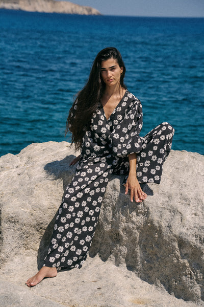 Eesha Wrap Top ~ White Cosmos