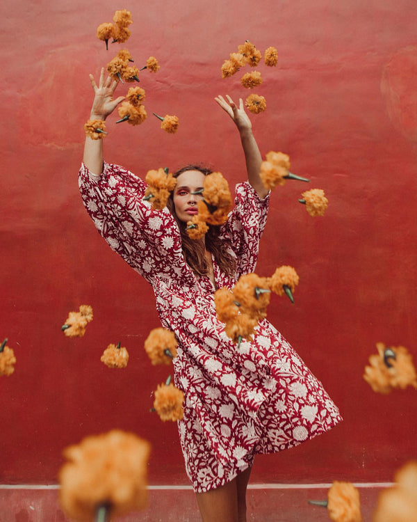 Kyra Mini Dress ~ Saffron