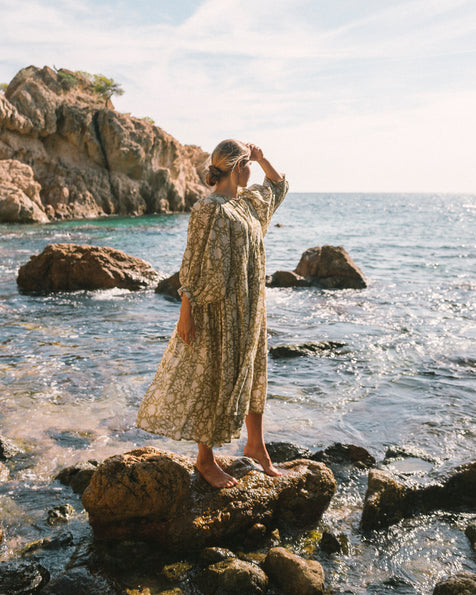 Kyra Midi Dress ~ Olive