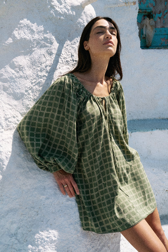Zahra Mini Dress ~ Fern