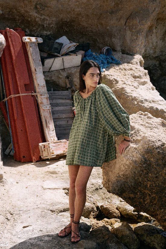 Zahra Mini Dress ~ Fern
