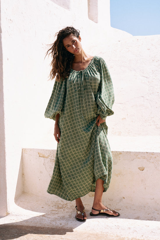 Zahra Midi Dress ~ Fern
