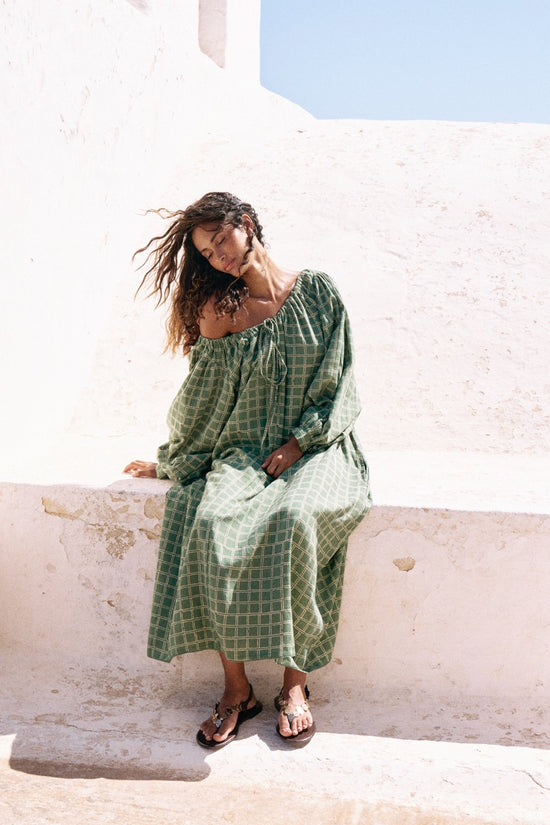 Zahra Midi Dress ~ Fern